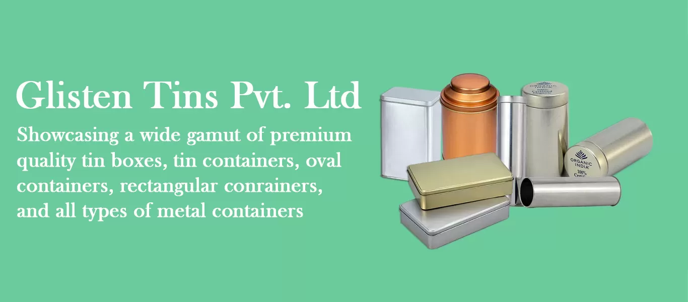 Metal tin containers suppliers, Printed Tin Containers exporters in India